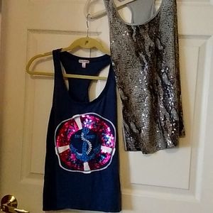 Sequin Tanks $5@  (J-S)